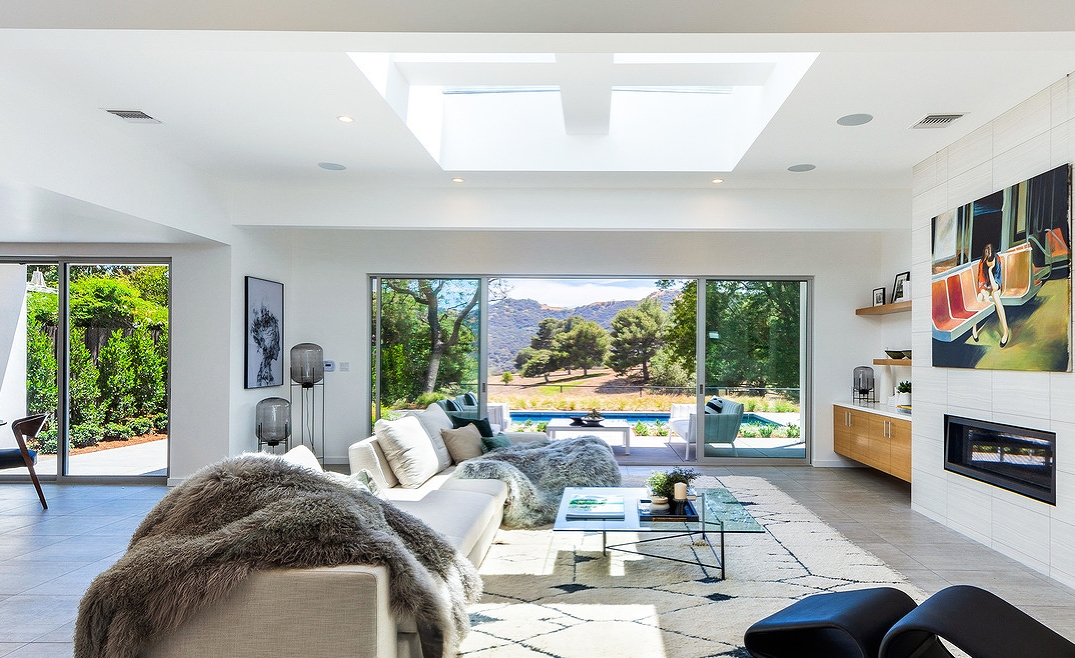 modern open-concept architectural living space